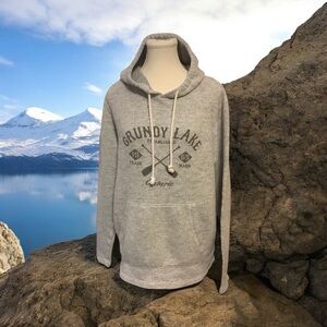 TALL SHIPS TRADING CO. SALT & PEPER GRAY PULLOVER HOODIE/ SWEATER/ Size M